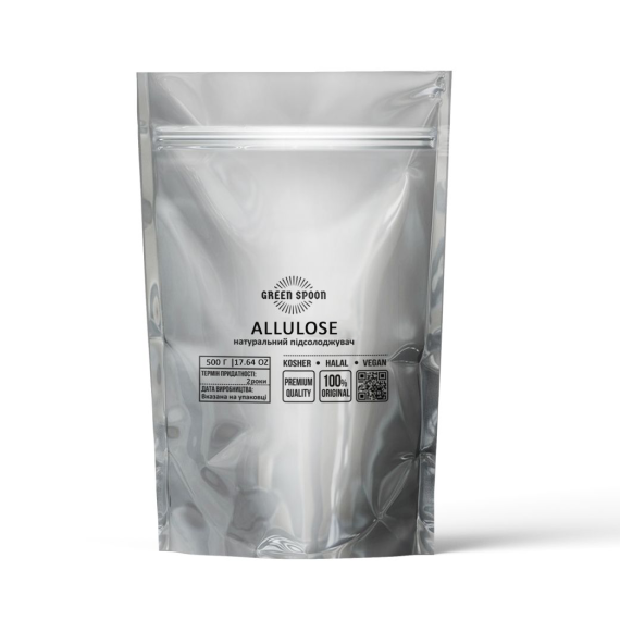 Аллюлоза 250 g ТМ GREEN SPOON, натуральный подсластитель Allulose, заменитель сахара без калорий